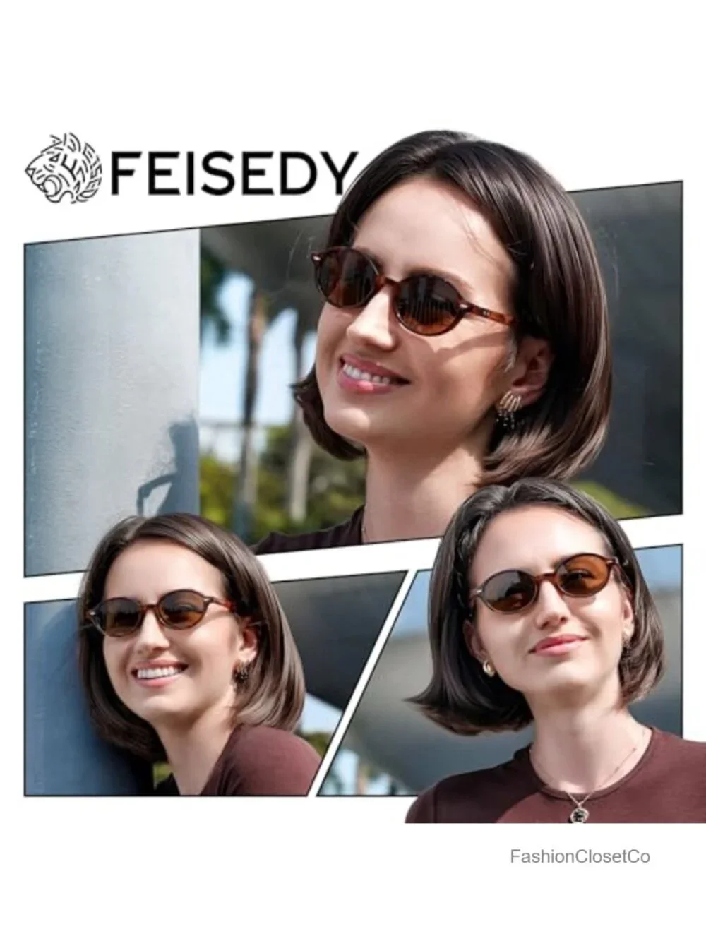 Retro Oval Sunglasses Lightweight UV Protection Y2k Trendy